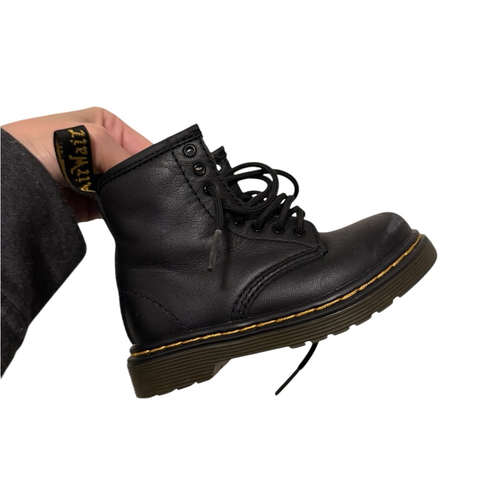 Dr. Martens Toddler Black Leather Boots